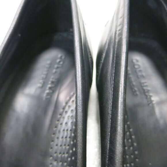 Cole Haan Black Leather Dress Moccasins Loafers Men's footwear Shoes Sz 11 - Picture 2 of 7